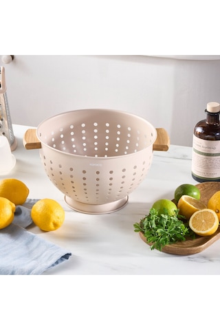 Karaca Ekin Bambu Saplı Süzgeç Krem