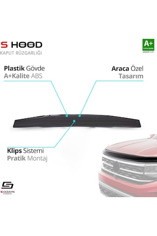 S-dizayn Nissan Pathfinder Abs Plastik Kaput Rüzgarlığı 2005-2014 A+kalite
