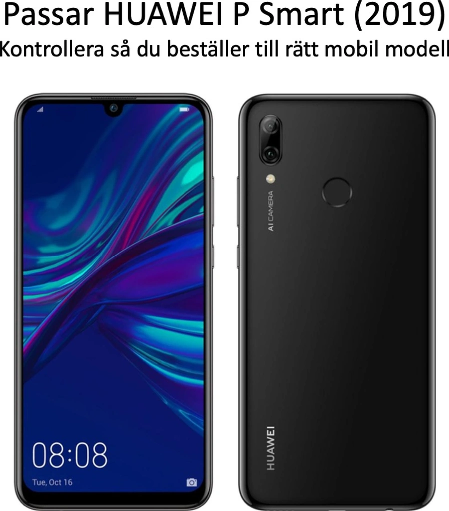 Huawei P Smart 2019 Ekran Koruyucu 9h Kılıf Kulaklıklara Uyar - Transparen