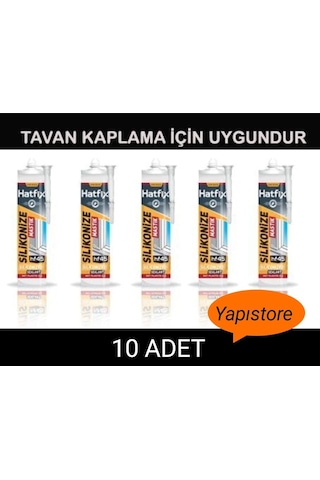 Hatfix Silikonize Mastik 10.Adet Çok Renkli