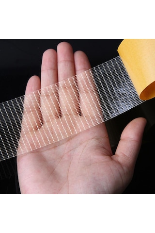 Hangfox Cam Fiber Doğrultulu Çift Taraflı Yapıştırıcı Bant - 30mm X 25m, 80 C Isı Dayanıklı, Araç Sanayi, Köpük, Tekstil Uygun