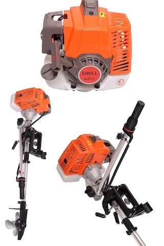 Kraft Hart Dıştan Takmalı Benzinli Tırpantekne Deniz Motoru 63cc 2,8 Hp