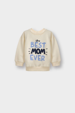Defacto Erkek Bebek Bisiklet Yaka Baskılı İçi Yumuşak Tüylü 2li Sweatshirt G4283a525wner118 Ekru-er118