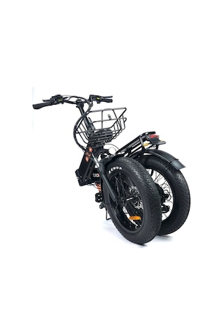 Alba Fold 3 Elektrikli Bisiklet 48w 15 Ah 480wh Büyük Batarya Kalın Lastik Gaz Kollu, 500watt Siyah