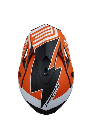 Origine Hero Thunder Fluo Kapalı Kask Turuncu - Beyaz