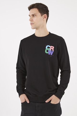 The Crow Colourful Siyah O-yaka Sweatshırt Siyah