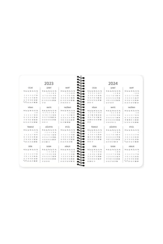 2023 13x19,5cm Haftalık Ajanda - Sevinçten Uçuyorum Kırmızı / 831253 Kırmızı
