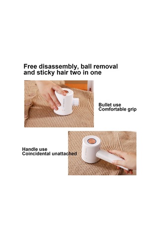 Padalink Ev İçi Elden Usb Şarjlı İki Fonksiyonlu Kumaş Telli Ve Pelus Temizleyici - Hızlı Ve Konforlu Kullanim Beyaz