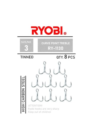 Ryobi İğne Curve Poınt Treble Üçlü İğne- Ry-1130 - No-5