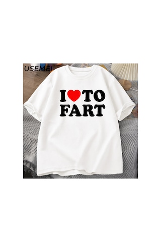 Tarzsokak Osurmak Seviyorum Tshirt Mizah Tee Şaka Gag T-shirt Adam Baba Hediyeler İçin Adamlar Giysiler 2963 Beyaz