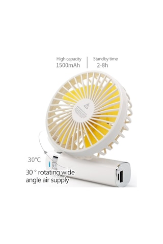 Soulader Taşınabilir Katlanabilir Mini Usb Şarjlı El Vantilatörü 3 Hız Ayarı, Gece Aydınlatmalı, Hafif Ve Pratik, Yeşil Renk Seçeneği