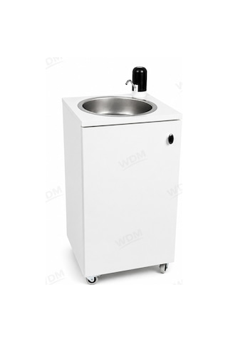 Seyyar Lavabo Mobil Yeni Yönetmeliğe Uygun Model Beyaz