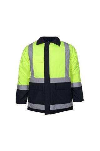 Reflektörlü Parka Kışlık Mont Sarı-lacivert M Beden Sarı - Lacivert Reflektörlü Parka Kışlık Mont Sarı-lacivert M Beden Sarı - Lacivert
