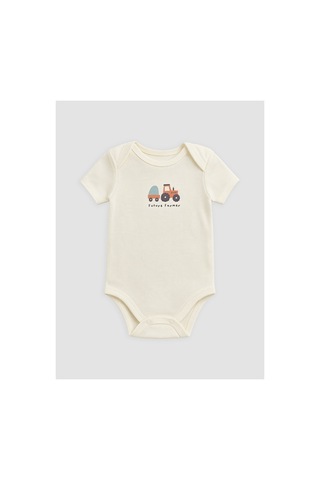 Lc Waikiki Alıta Cıty Farkıyla Lcw Baby Bej Erkek Bebek Baskılı Çıtçıtlı Body Bej - 930971838 Bej