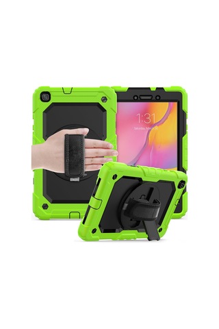 Galaxy Uyumlu T290 Tab A 8 Kılıf Pars Tablet Kapak - Yeşil Diğer