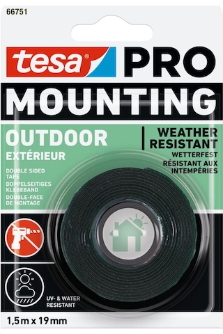 Tesa Pro 66751 Dış Mekan Bantı, 1.5m X 19mm