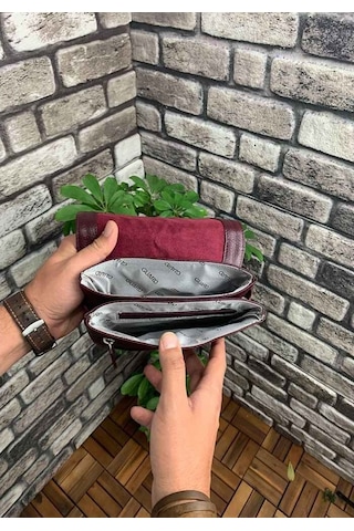 Guard Bordo Deri Omuz Askılı Unisex Çanta Çok Renkli