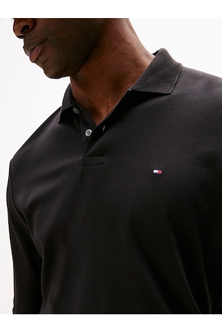 Tommy Hilfiger Mw0mw37317 Liquid Cotton Erkek Polo Tişört Siyah