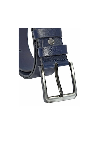 Süzer Deri 4.5 Cm. Spor Hakiki Deri Düz Model Kemer Lacivert Lacivert