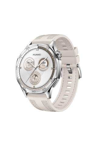 Sneezy Huawei Watch Gt5 Pro 46mm İle Uyumlu Metal Tokalı Dikiş Detaylı Şık Dokuma Silikon Kordon