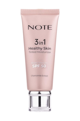 Note Cosmetics 3 İn 1 Healthy Skin Light Tinted Moisturizer 50 Spf Renk Ton Eşitleyici Aydınlatıcı Krem, 00 Açık T