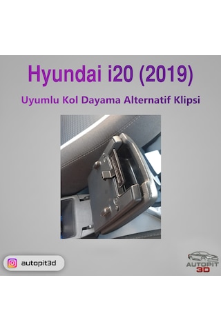 Hyundai İ20 2019 Uyumlu Kol Dayama Alternatif Klipsi