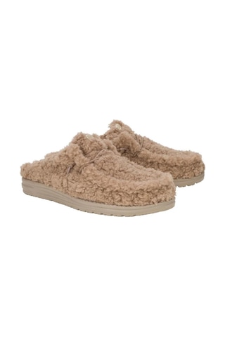 HEY DUDE Wally Slipper Timber Wolf Erkek Terlik-11122 Bej