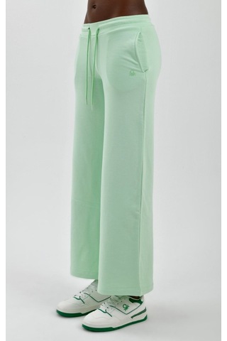 Kadın Yanları Cepli Beli Büzgülü Eşofman Altı Mint