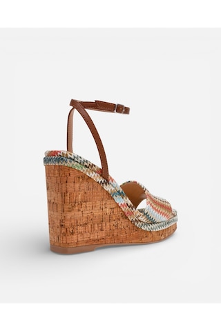 Steve Madden Outrıght Multı Raff Kadın Multi Raff Topuklu Sandalet Outrıght Çok Renkli