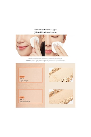 Islak Ve Kuru Kullanıma Uygun Mineral Pudra Signature Dramatic Twoway Pact No.21 Vanilla Spf 25/pa++ 21