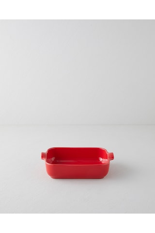 English Home Hecha Seramik Dikdörtgen Fırın Kabı 25 Cm Kırmızı Kırmızı