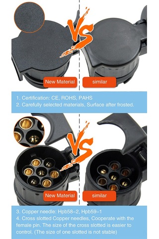 Suofeng 12v 13-pin'den 7-pin'e Elektrik Adaptörü - Avrupa Standartlı Treylerler İçin Güvenli Bağlantı Ve Sinyal Transferi