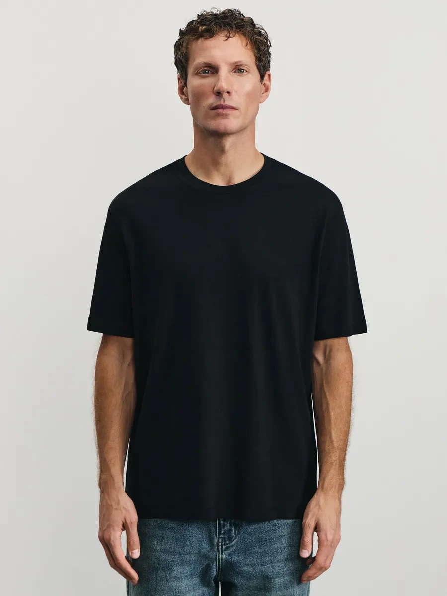 Zarına Temel Pamuklu Oversize Tişö 233150673 Siyah