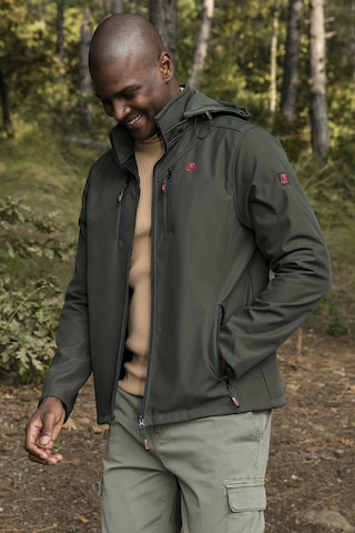 Buratti Suya Ve Rüzgara Dayanıklı Kapüşonlu Softshell Erkek Mont 5855045 Haki