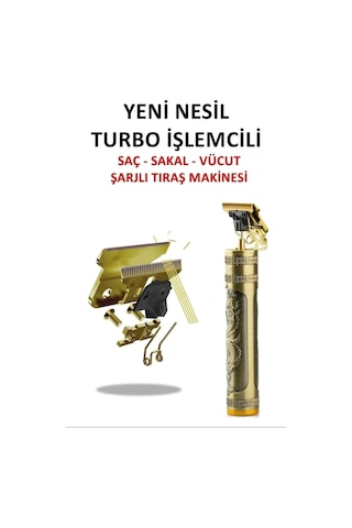 Profesyonel T-bıçak Saç Sakal Ense Ve Çizim Tıraş Makinesi Th-8005