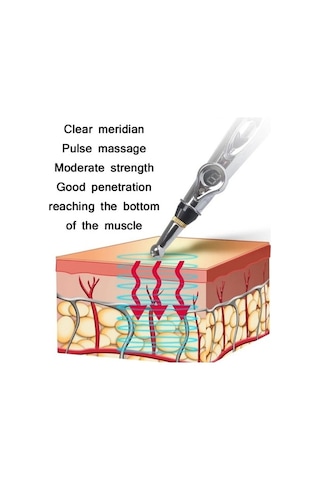 Didadodo Dolaşan Enerji Akupunktur Kalemi Meridyen Kalemi Ev Ağrısı Elektronik, 3 Başlı, Renkli Kutu Çok Renkli