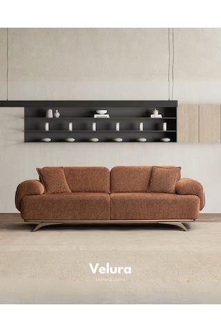 Compact 3+3+3 Koltuk Takımı & Oturma Grubu Beyaz - Kiremit