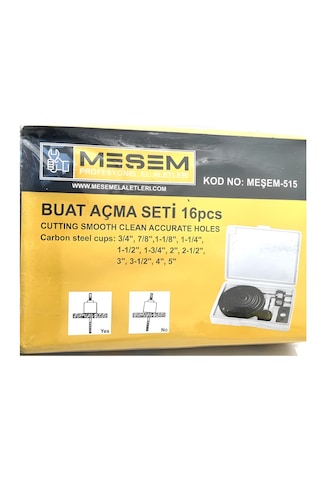 Meşem 16 Parça Buat Açma Seti