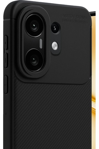 Vivo X200 Fe Uyumlu Kılıf Karbon Tasarım Kamera Korumalı Silikon Telefon Kılıfı Kapak Siyah