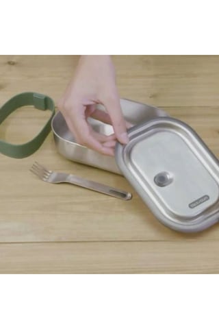 Paslanmaz Çelik Beslenme Kutusu, 600ml, Sızdırmaz Tasarım Gri
