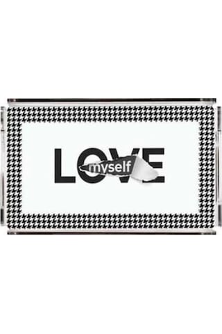 Love Myself Pleksi Tepsi -pt2146 - 40x24cm