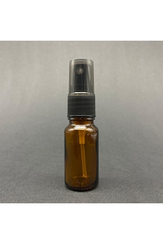 10 Ml Amber Cam Şişe Siyah Spreyli , 10cc Kahverengi Spreyli Boş Şişe X 6 Adet
