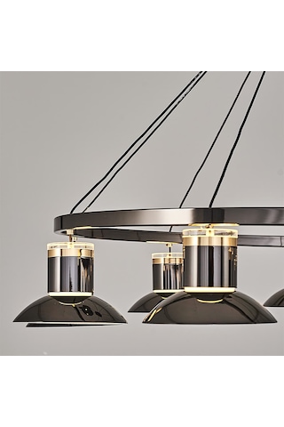 Özcan Aydınlatma 3127-9a Foola 9'lu Sarkıt Kumandalı Platin