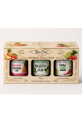 Bien Chef Gurme Koleksiyonu 3'lü Reçel Seti 3x220 Gr Pina Colada, Mojito, Az Acılı Lime