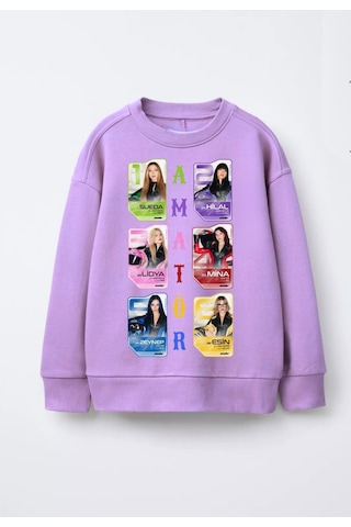 Seabubbles Manifest Amatör Kız Çocuk Sweatshirt Lila