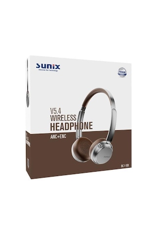 Sunix BLT-100 ANC+ENC Kablosuz Bluetooth 5.4 Kulak Üstü Kulaklık