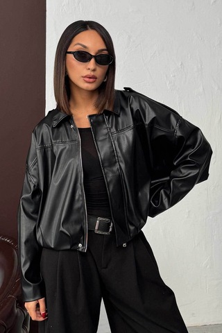 Verymoda Suni Deri Mont F2035 Siyah
