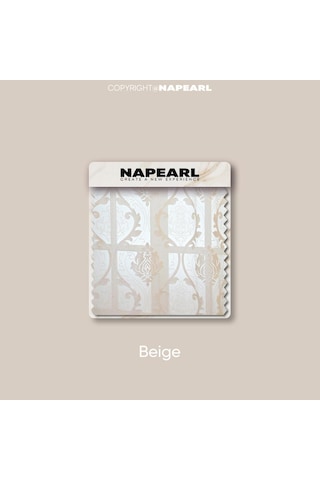 Bej 1 Pc Napearl Moda Avrupa Tarzı Tül Perdeler Yüksek Kaliteli Yumuşak Tül Perdeler Oturma Odası Yatak Odası Ev Dekor İçin W150cm X L200cm Bej