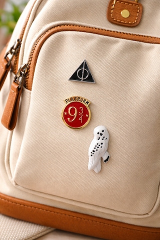 3 Lü Pin Rozet Seti Harry Potter Platform 9¾ Baykuş Sembol Unisex Gri