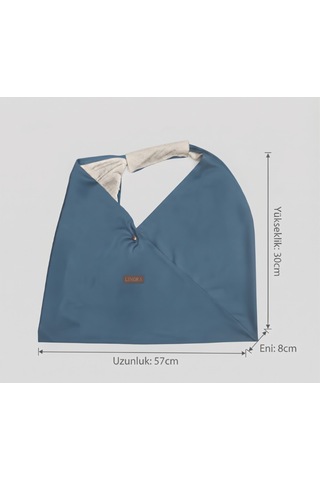 Lunora Collection Kadın Gabardin Çanta Açık Lacivert